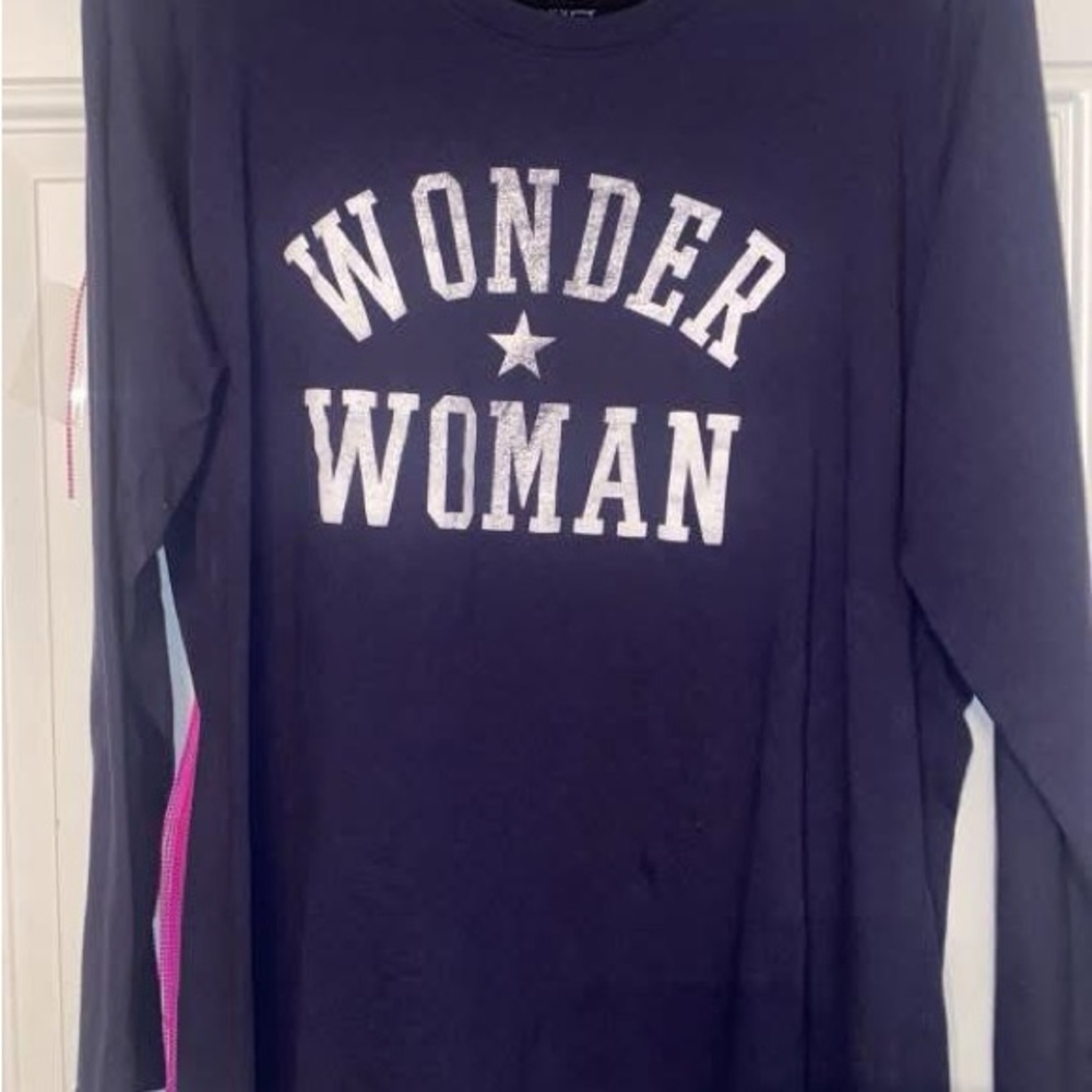 Torrid Navy Wonder Woman Long Sleeve Tee